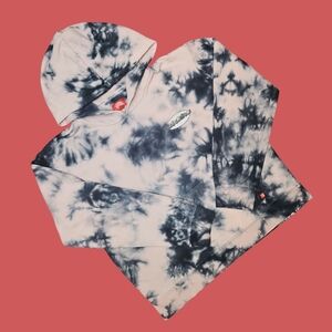 Dickies Tie-Dye Hoodie Pink Black Large